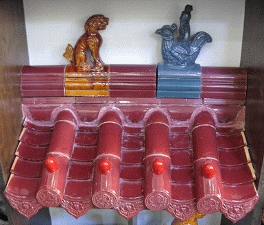 temple glazed roof tiles 