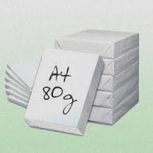 Reams of paper A4 80 gr.