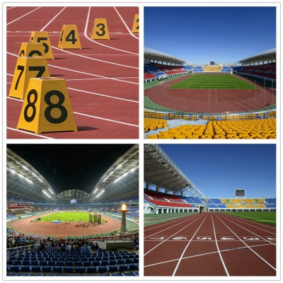 rubber running track
