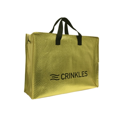 Promotional bag zipper
