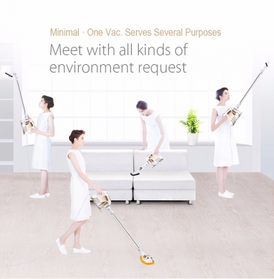 Puppyoo 2 in 1 Corded Handheld Stick Vacuum Cleaner light design 400W
