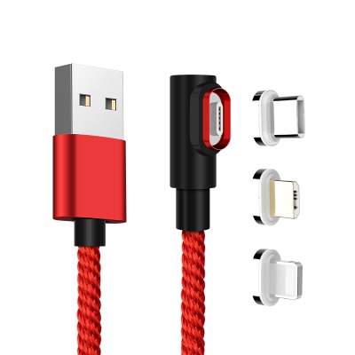 Wholesale price magnetic USB data cable mobile phone fast charging data line 3 in 1 usb ca