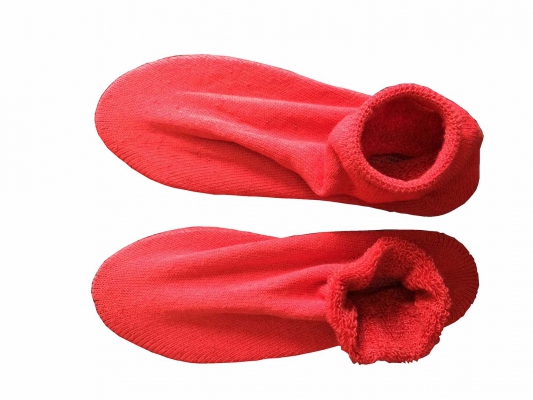 Non Skid Slippers, S, Red