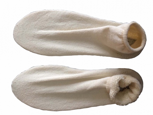 Non Skid Slippers, XL, White