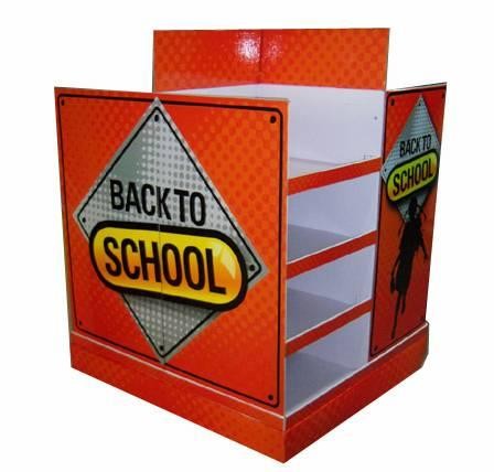 corrugated cardboard display stand